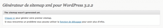 Générateur de sitemap xml pour wordpress