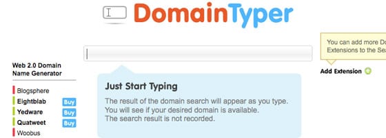 Domaintyper Pour Trouver Nom De Domaine