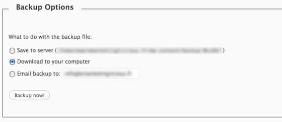 wordpress-wp-db-backup-options