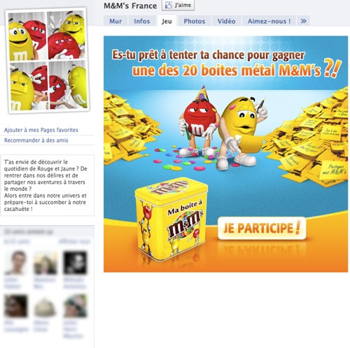 M&M-france-facebook-page