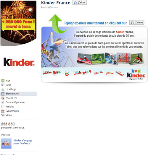 kinder-france-page-facebook