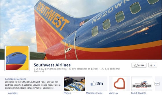page-facebook-timeline-journal-southwest-airlines