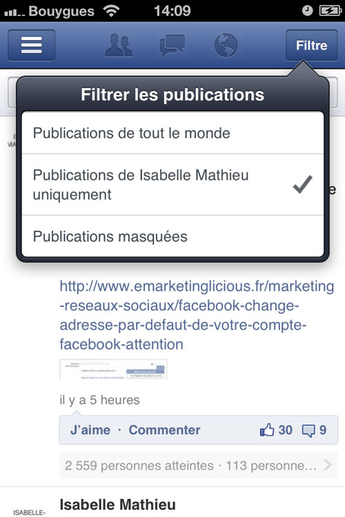 facebook-application-pages-filtrer-publications