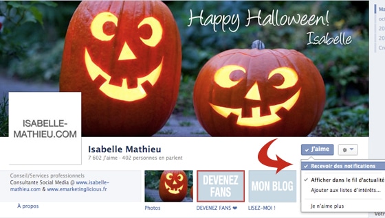 notifications pages facebook