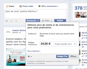publication promue facebook