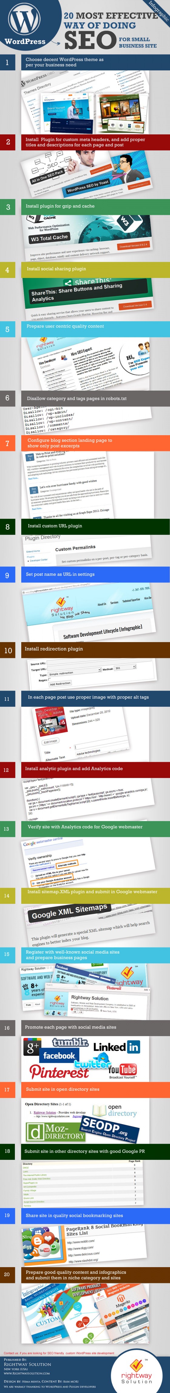 referencement wordpress seo hacks infographie