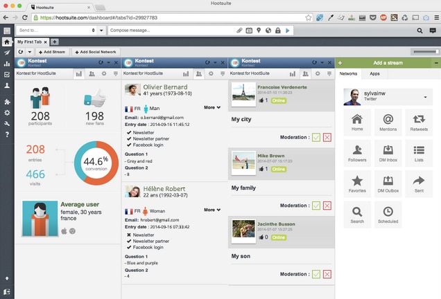 hootsuite dashboard