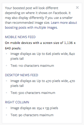 specifications annonces facebook-device