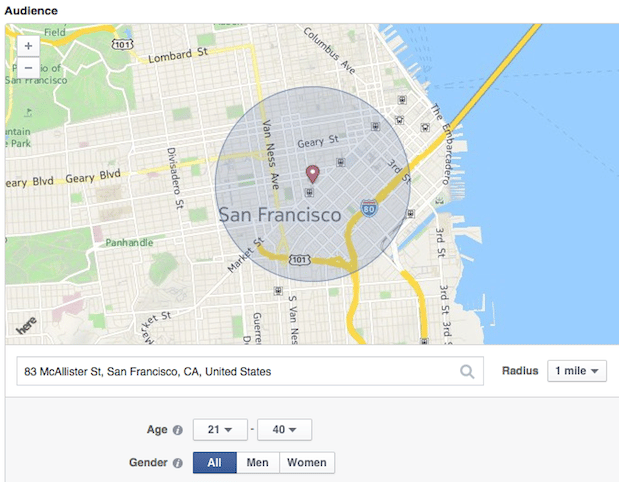 facebook local awareness adresse