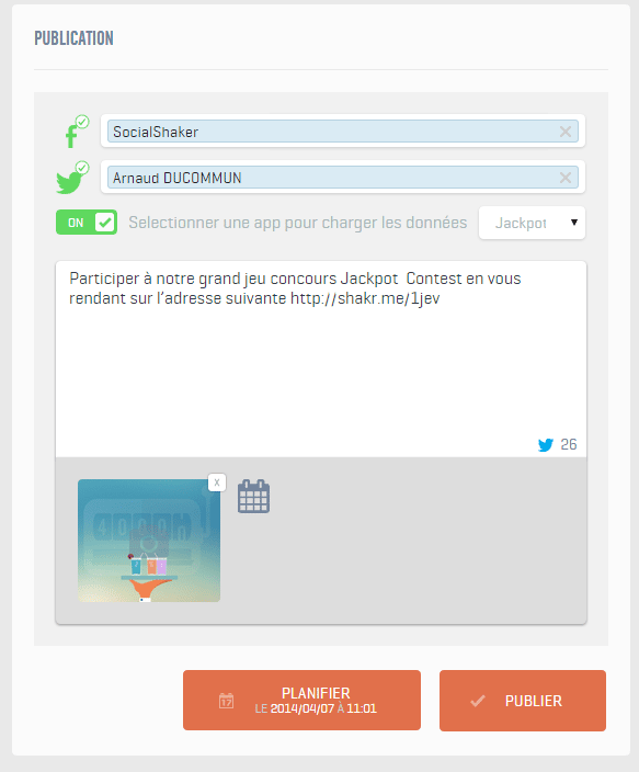 module publication socialshaker