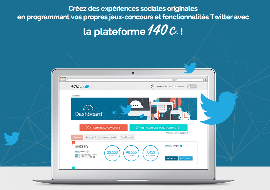 140c recruter abonnes engager twitter