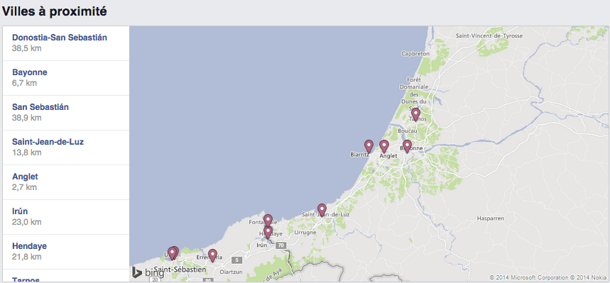 facebook places villes proximite