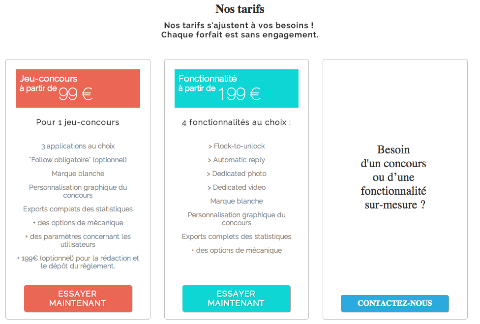 grille tarifaire 140c