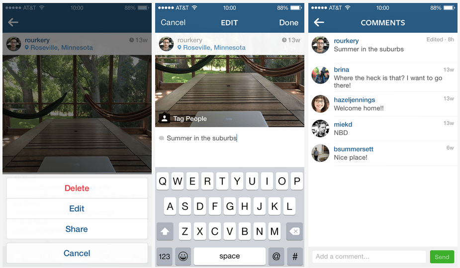 instagram editer description photo