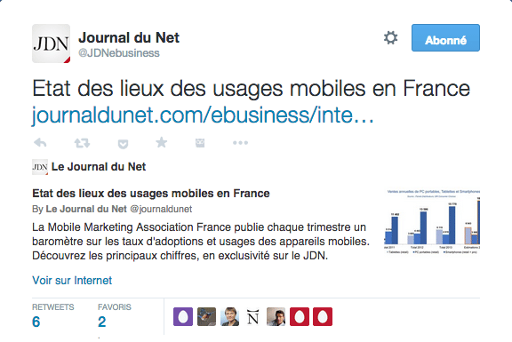 carte Twitter resume