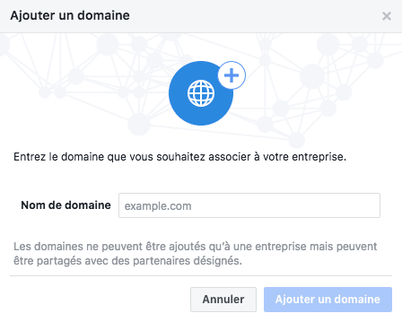 ajouter domaine business manager