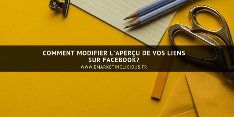 modifier apercu vignette lien facebook