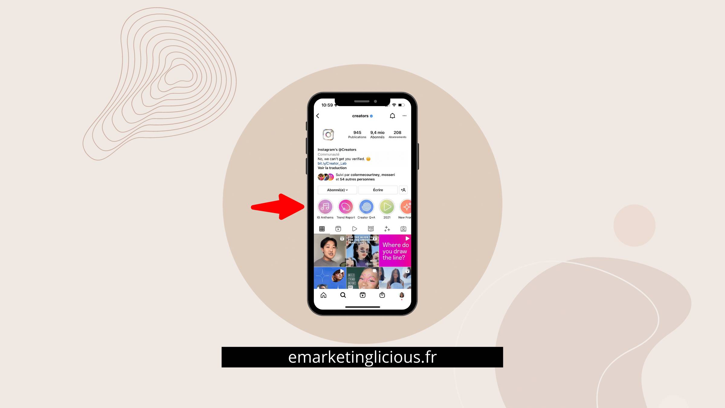 stories a la une highlights instagram personnaliser