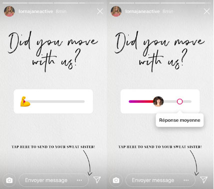 sticker instagram curseur emoji