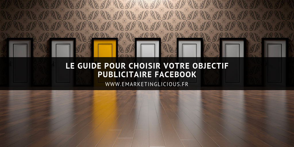facebook ads guide choisir objectif publicitaire