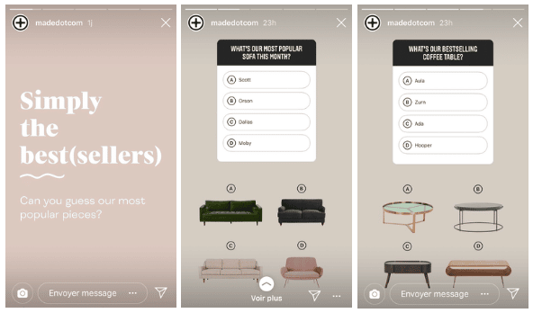 instagram sticker quiz story