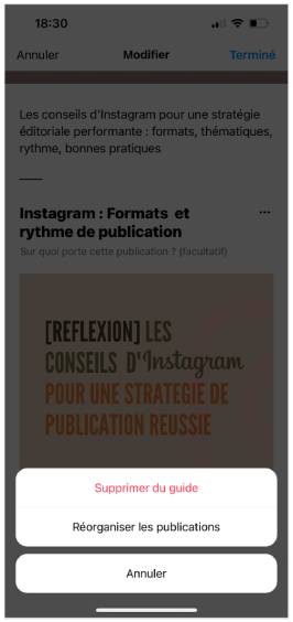 guide instagram reorganiser supprimer-publications
