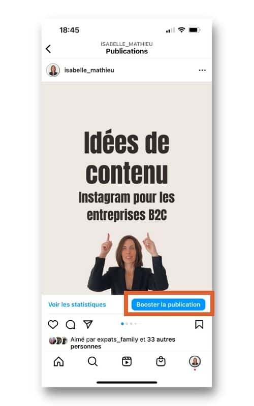 booster contenu instagram