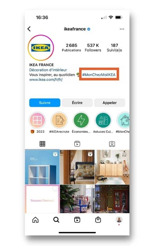 contenu génér par les utilisateurs instagram
