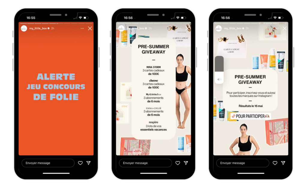 stories instagram concours
