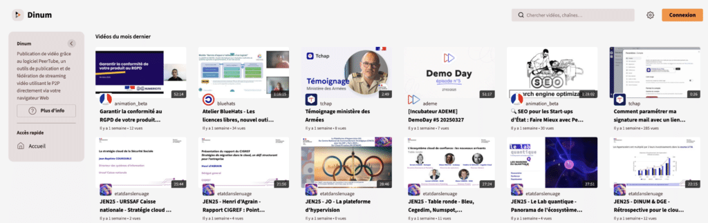 Instance PeerTube de la DINUM